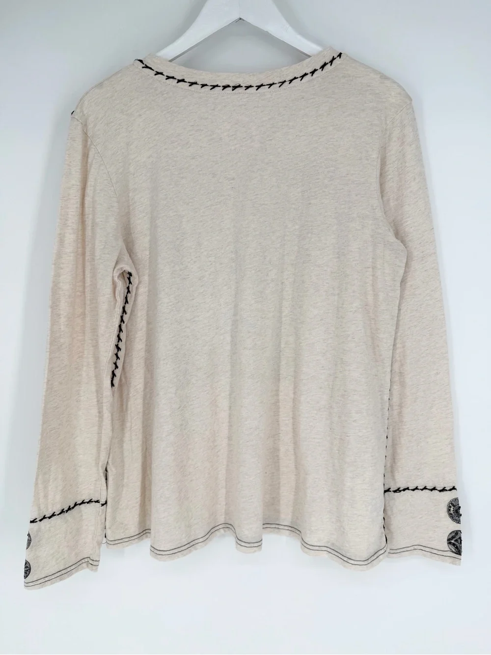 Double D Ranch Long Sleeve Top Beaded - Picture 7 of 10